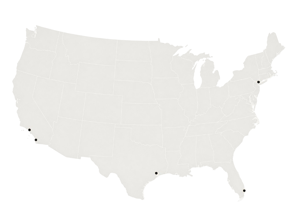 Map of U.S. service areas covered by Bertazzoni Appliance Repair